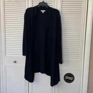 Black long cardigan